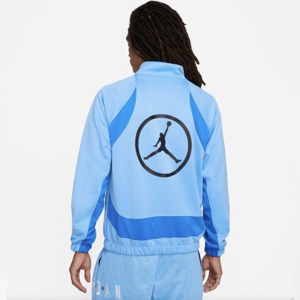 Jordan Jumpman Track Jacket Blue Full Zip Y2K Streetwear Athleisure Size L - Picture 2 of 8